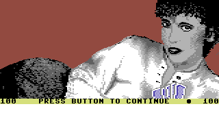 Strip Poker II Plus (Commodore 64) screenshot: Start Screen
