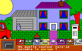 Fun School 4: for the under 5s (DOS) screenshot: Teddy's house (VGA/French version)