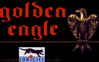 Golden Eagle (DOS) screenshot: Title Screen (VGA) (in English)