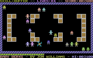 Baby Berks (Commodore 16, Plus/4) screenshot: Shoot the Baby Berks