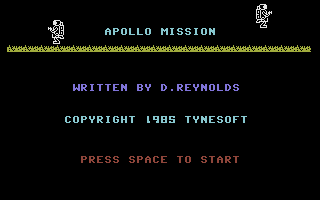 Apollo Rescue (Commodore 16, Plus/4) screenshot: Title Screen