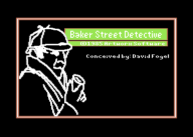 Baker Street Detective (Commodore 64) screenshot: Title Screen