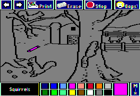 Screenshot of Electric Crayon: Fun on the Farm (Apple II, 1985) - MobyGames