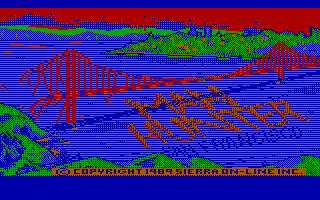 Manhunter 2: San Francisco (DOS) screenshot: Title screen. (CGA with RGB monitor)