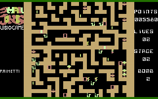 Small Jones (Commodore 16, Plus/4) screenshot: Snake behind you