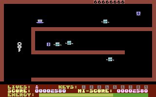 Enigma (Commodore 16, Plus/4) screenshot: There is key 3