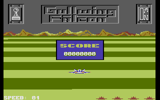 Gullwing Falcon (Commodore 16, Plus/4) screenshot: Start Screen