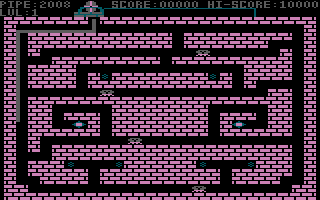 Diamond Mine (Commodore 16, Plus/4) screenshot: Extending your pipe