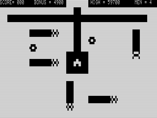 Digout (TRS-80) screenshot: Gameplay
