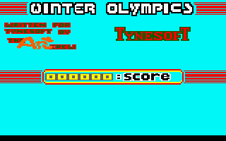 Winter Olympics (Amstrad CPC) screenshot: Title Screen