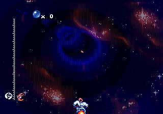 Earthworm Jim (Genesis) screenshot: Andy's Asteroids - recurrent level