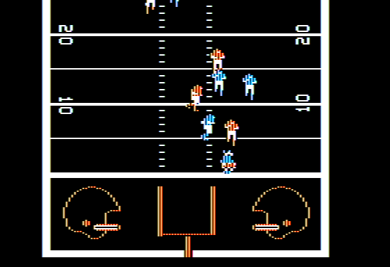 Quarterback (Apple II) screenshot: Sacked