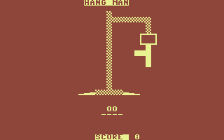 Commodore 16 Games Pack I (Commodore 16, Plus/4) screenshot: Hangman