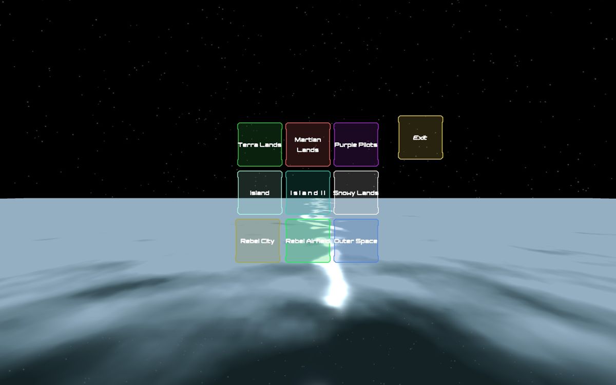 Birchian Flight Simulator (Windows) screenshot: These are the campaign maps