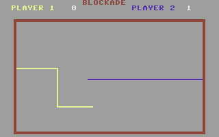 Commodore 16 Games Pack I (Commodore 16, Plus/4) screenshot: Blockade