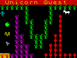 Fun School 2: For the Over-8s (ZX Spectrum) screenshot: Unicorn Quest