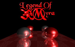 Legend of Myra (DOS) screenshot: Title Screen 1