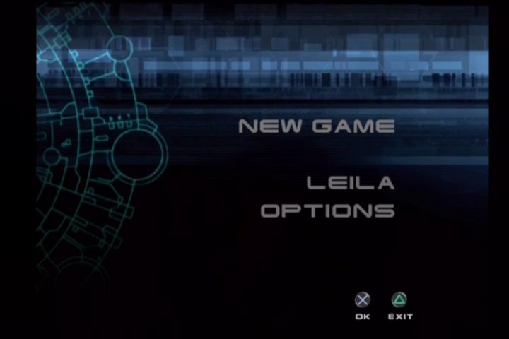 Headhunter (PlayStation 2) screenshot: Main menu