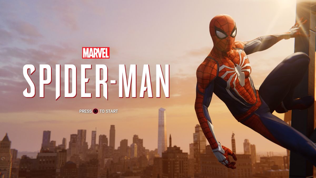 Marvel Spider-Man (PlayStation 4) screenshot: Title screen