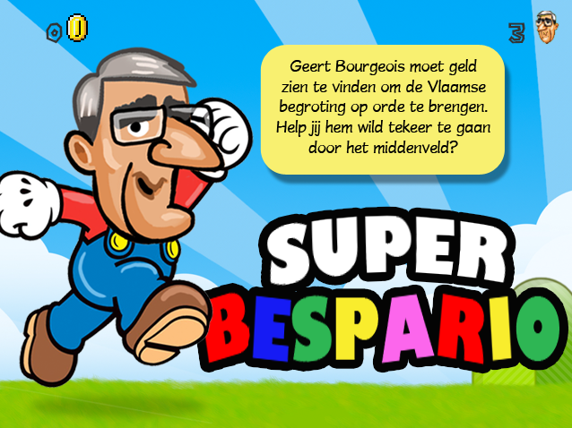 Super Bespario (Browser) screenshot: Title screen