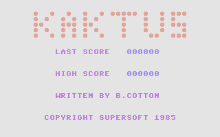 Kaktus (Commodore 16, Plus/4) screenshot: Title Screen