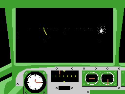 The Dam Busters (Coleco Adam) screenshot: Spotlight and flak