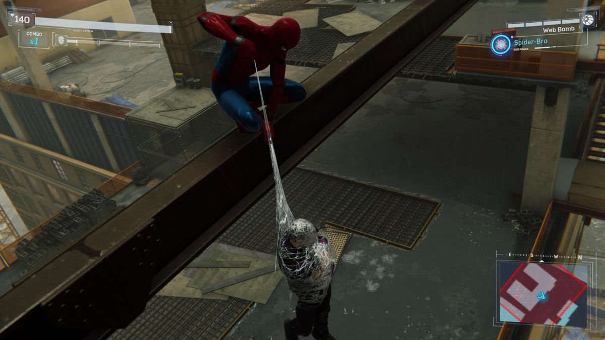 Marvel Spider-Man (PlayStation 4) screenshot: Stealth takedown