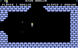 Tower of Evil (Commodore 16, Plus/4) screenshot: Another floor