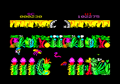 Sabre Wulf (Amstrad CPC) screenshot: Second screen