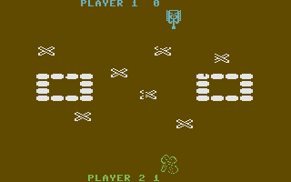 Tank Attack (Commodore 16, Plus/4) screenshot: Got him