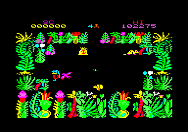 Sabre Wulf (Amstrad CPC) screenshot: First screen