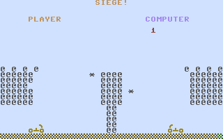 Commodore 16 Games Pack I (Commodore 16, Plus/4) screenshot: Seige