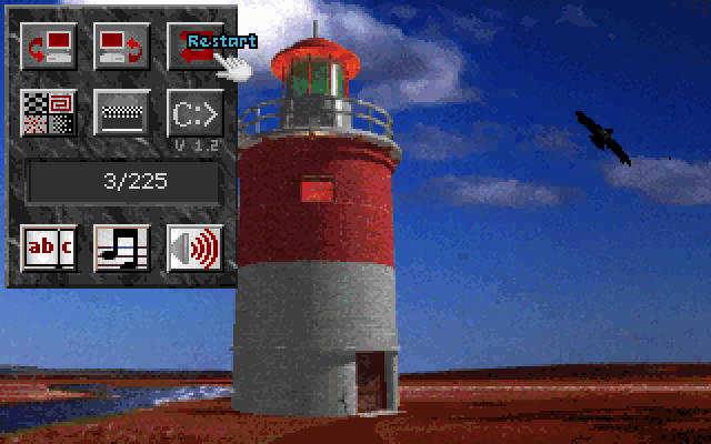 Return to Zork (DOS) screenshot: The Zork System Menu