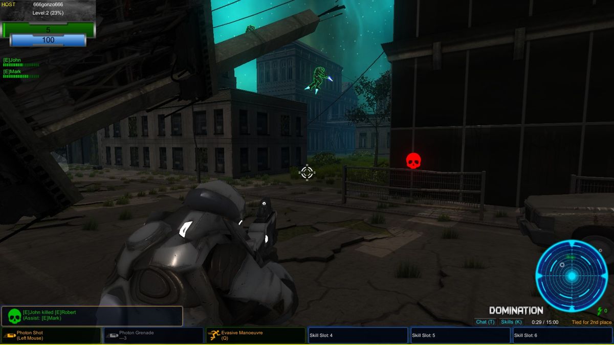Clash (Windows) screenshot: First enemy to kill