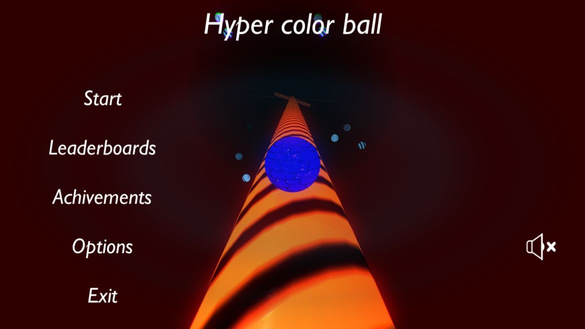 Hyper color ball (Windows) screenshot: Main menu