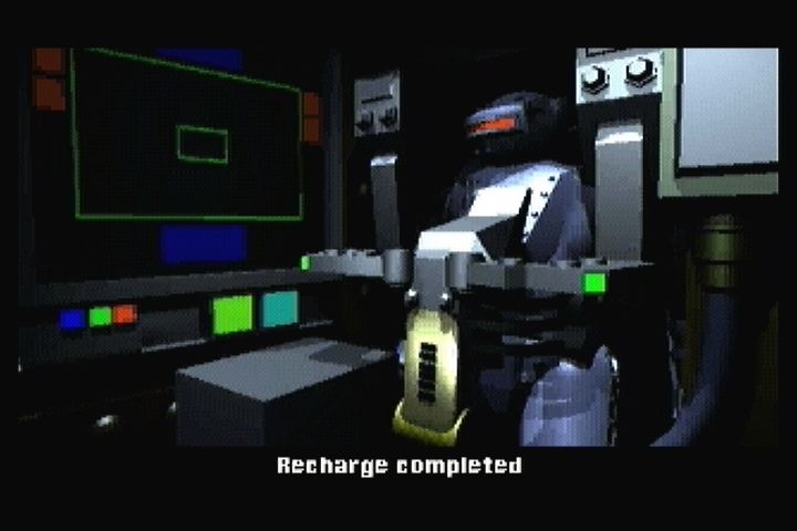 Iron Angel of the Apocalypse (3DO) screenshot: Pre-rendered cinema when using the station.