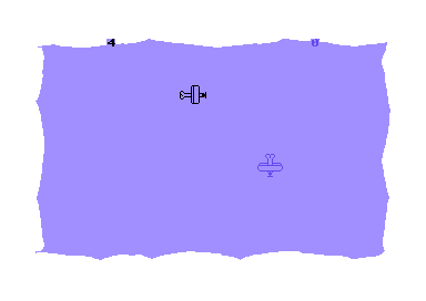 Super Dogfight (Commodore 64) screenshot: A couple of points ahead of my opponent