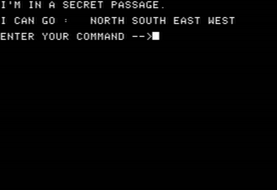 Journey to the Center of the Earth Adventure (Apple II) screenshot: A Secret Maze