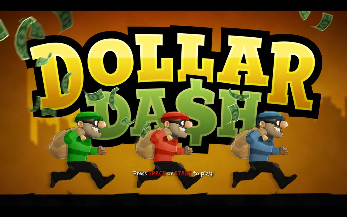 Dollar Dash (Windows) screenshot: Title screen