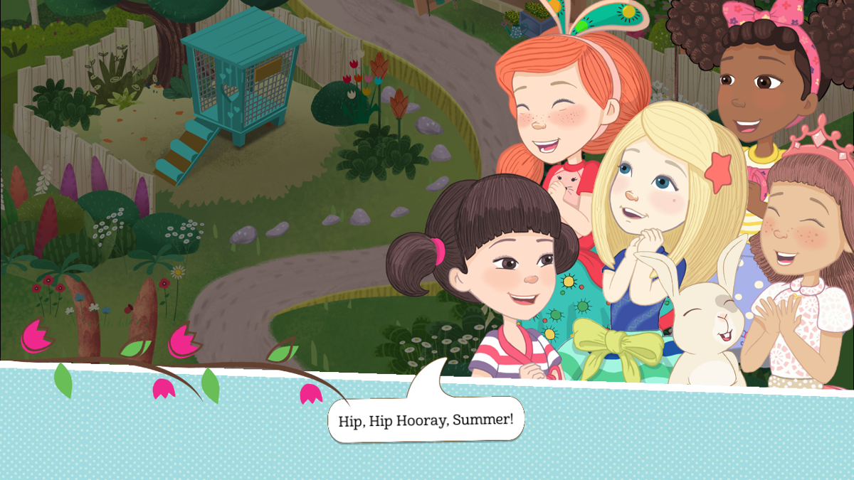 WellieWishers: Garden Fun (Android) screenshot: The summer season sure is 'swell.