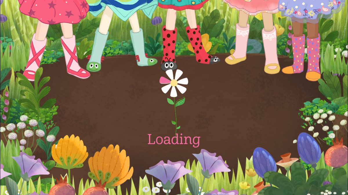 WellieWishers: Garden Fun (Android) screenshot: Several loading screens later...