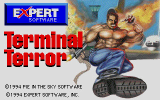 Terminal Terror (DOS) screenshot: Title Screen