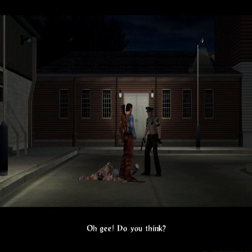 Evil Dead: A Fistful of Boomstick (PlayStation 2) screenshot: Walking up to characters and pressing triangle initiates a conversation