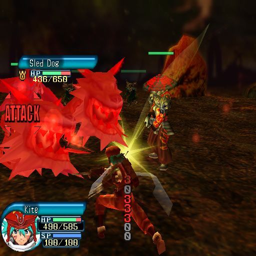 .hack//Mutation: Part 2 (PlayStation 2) screenshot: Battles are swift, colourful affairs