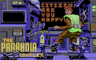 The Paranoia Complex (Commodore 64) screenshot: Loading screen