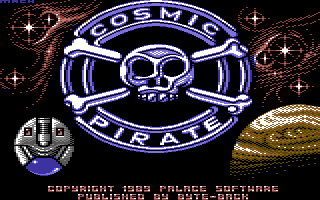 Cosmic Pirate (Commodore 64) screenshot: Loading screen