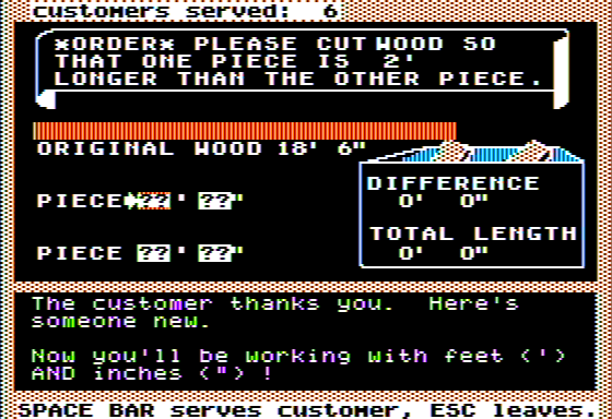 Screenshot of Math Shop (Apple II, 1986) - MobyGames