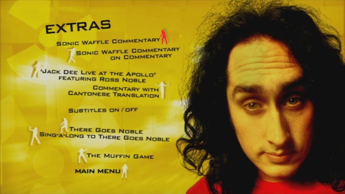Ross Noble: Sonic Waffle (DVD Player) screenshot: The Extras menu