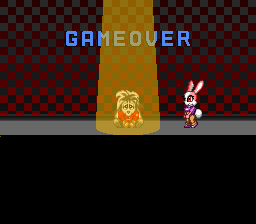 Cooly Skunk: Demo (SNES) screenshot: Game over