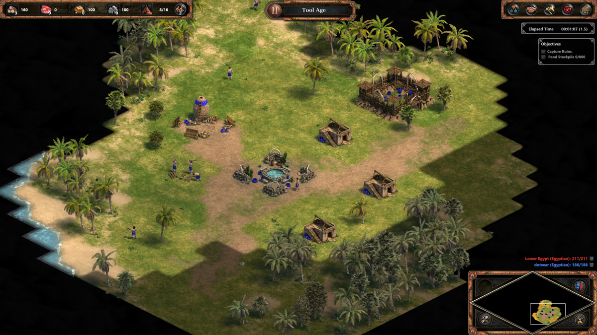 Age of Empires: Definitive Edition (Windows Apps) screenshot: Learning campaign sets rather simple goals